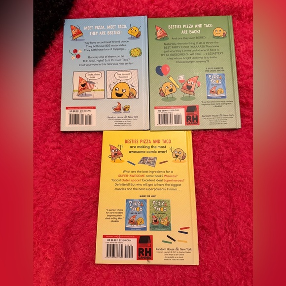 Pizza and Taco Kids Book Set of Three - Picture 2 of 2